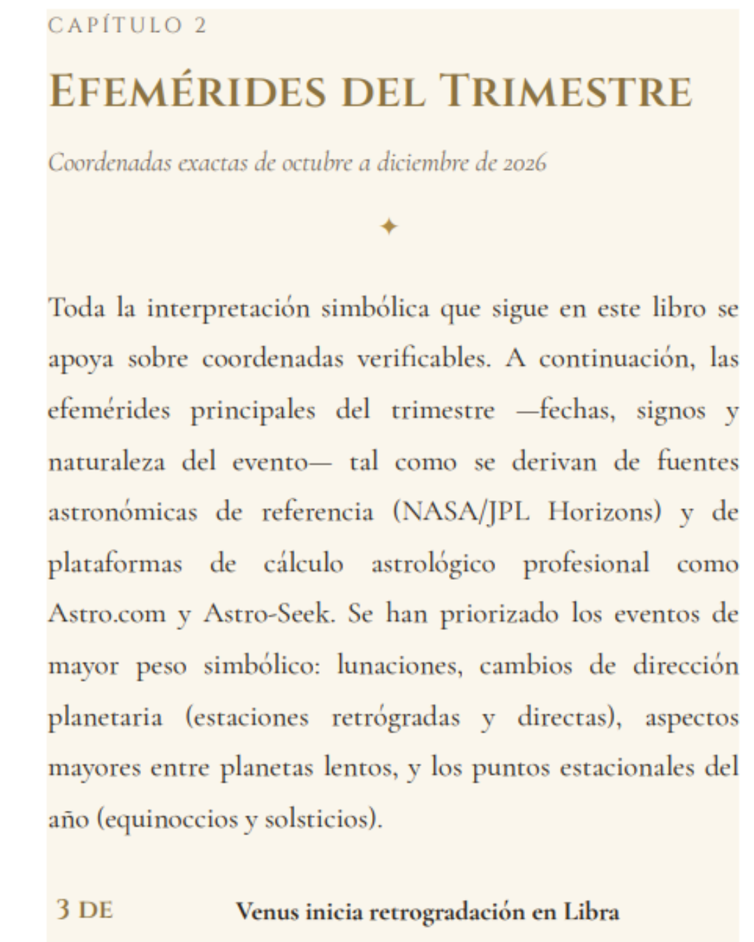 Página interior 4 del libro Astrologia Para el ULTIMO trimestre del 2026