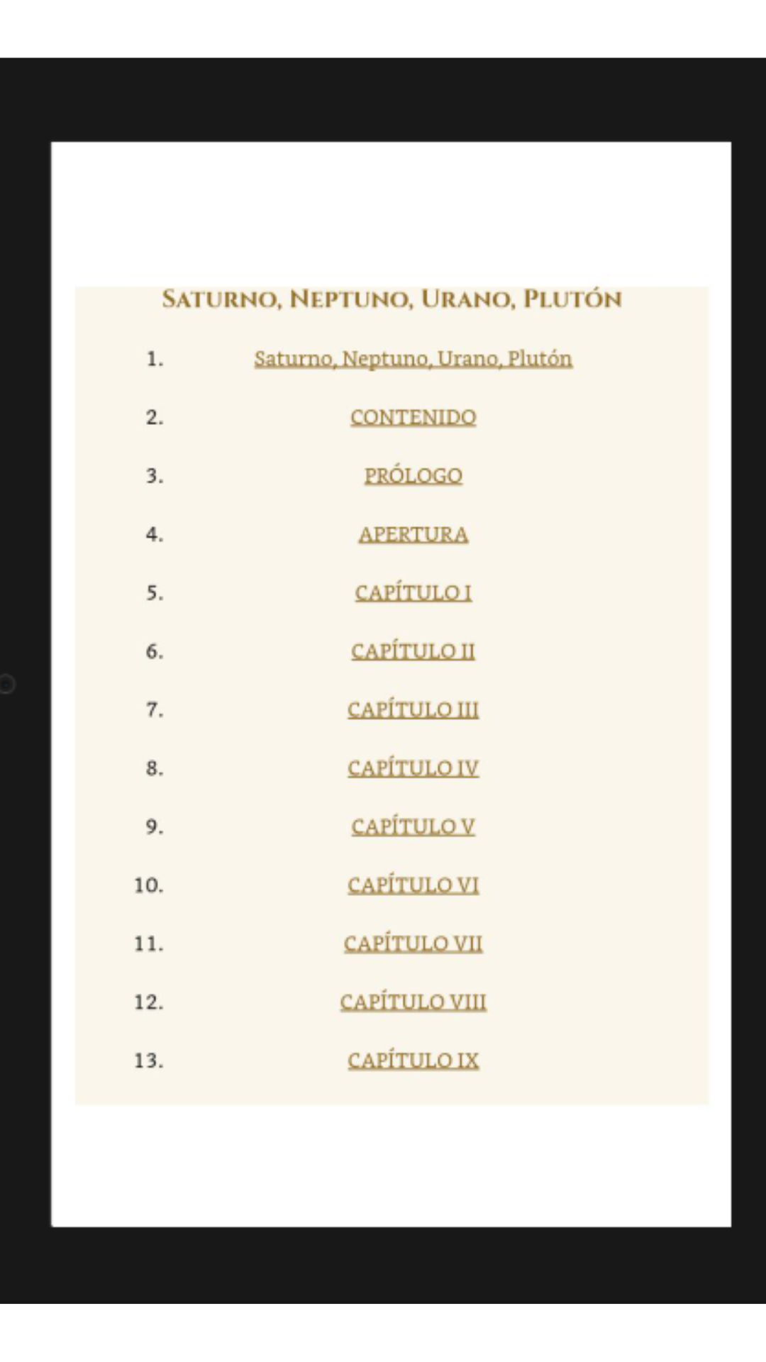 Página interior 1 del libro Saturno, Neptuno, Urano, Plutón: El Tránsito de los Planetas Lentos